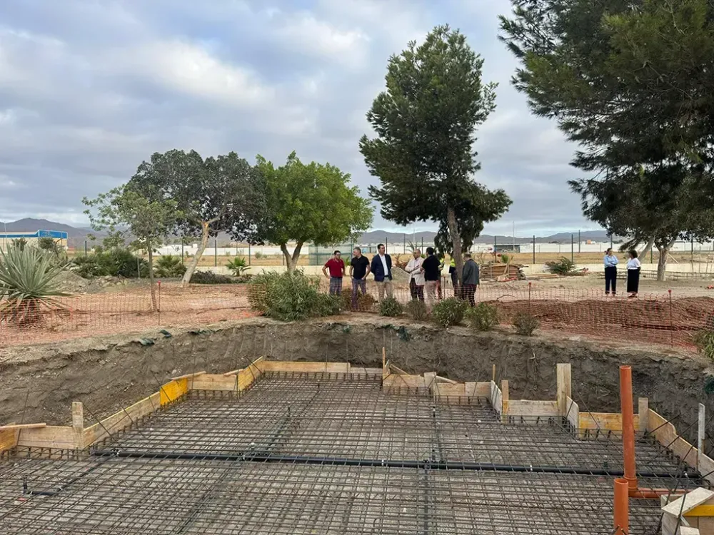 Avanzan a buen ritmo las obras del Parque de las Familias de Campohermoso