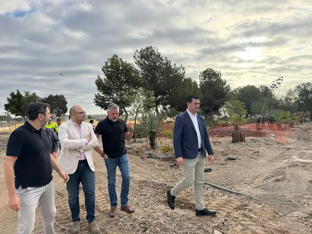 Avanzan a buen ritmo las obras del Parque de las Familias de Campohermoso