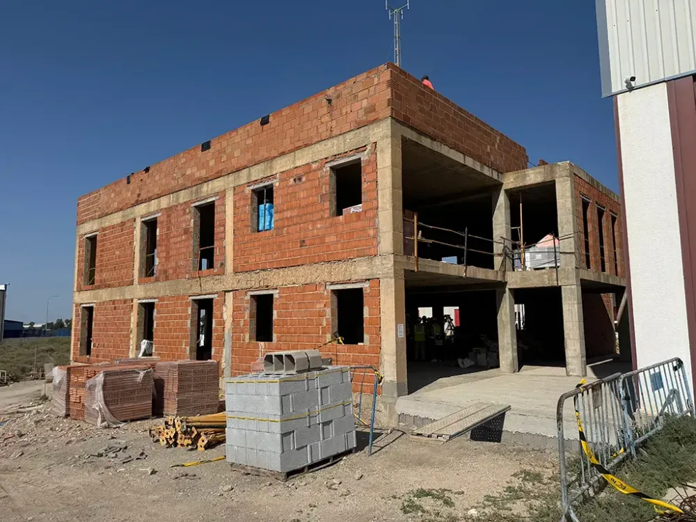 Avanza a buen ritmo la obra del futuro parque de bomberos de Níjar