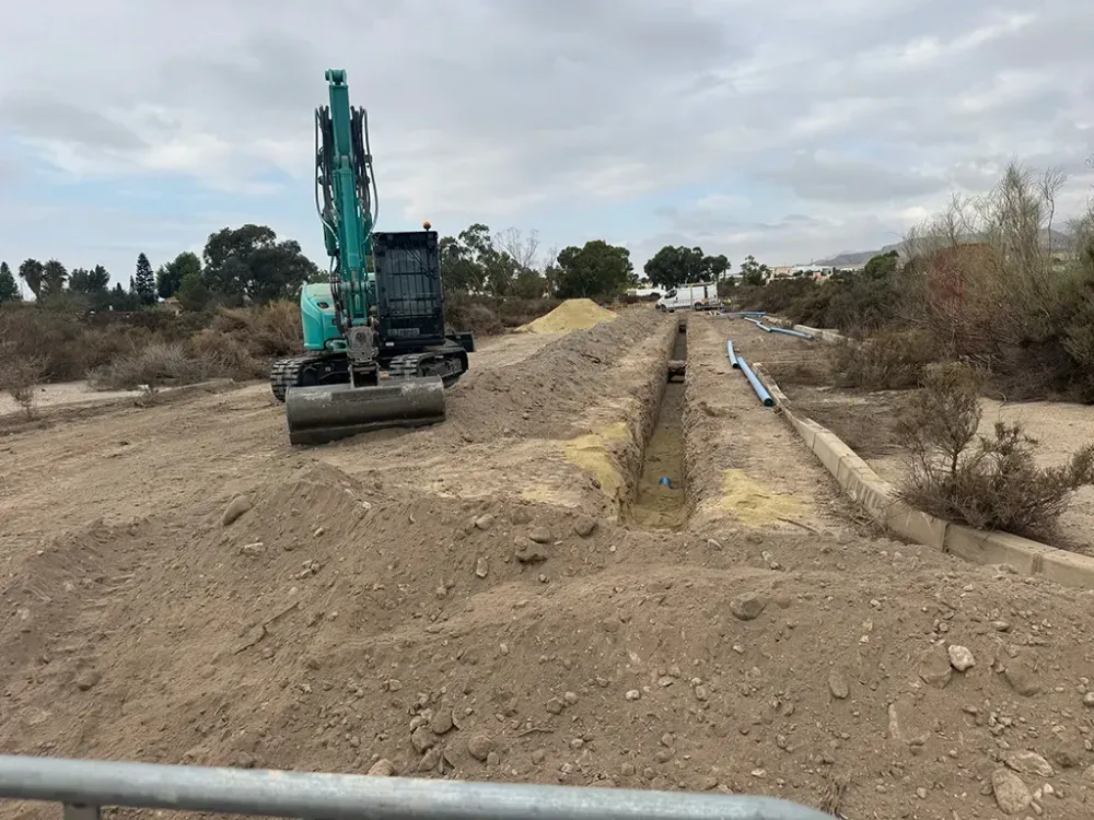 Obras para mejorar la red de abastecimiento en Torre del Campo