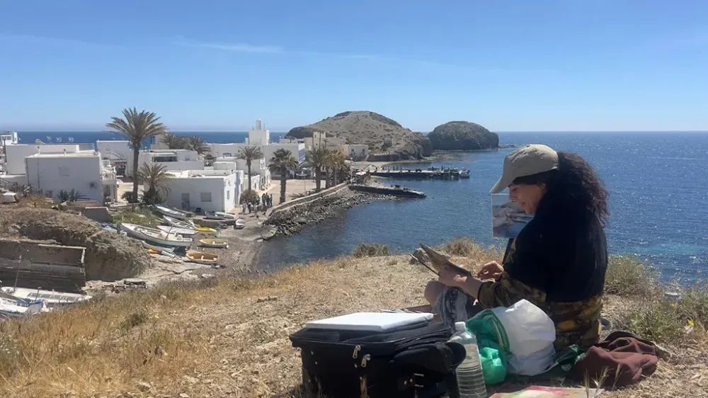 La Isleta del Moro acoge el IV Taller de Pintura de Paisaje Natural 