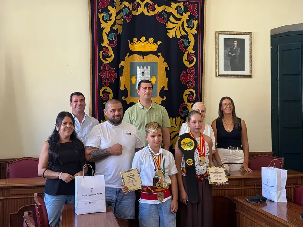 Níjar reconoce a sus jóvenes campeones de España de boxeo