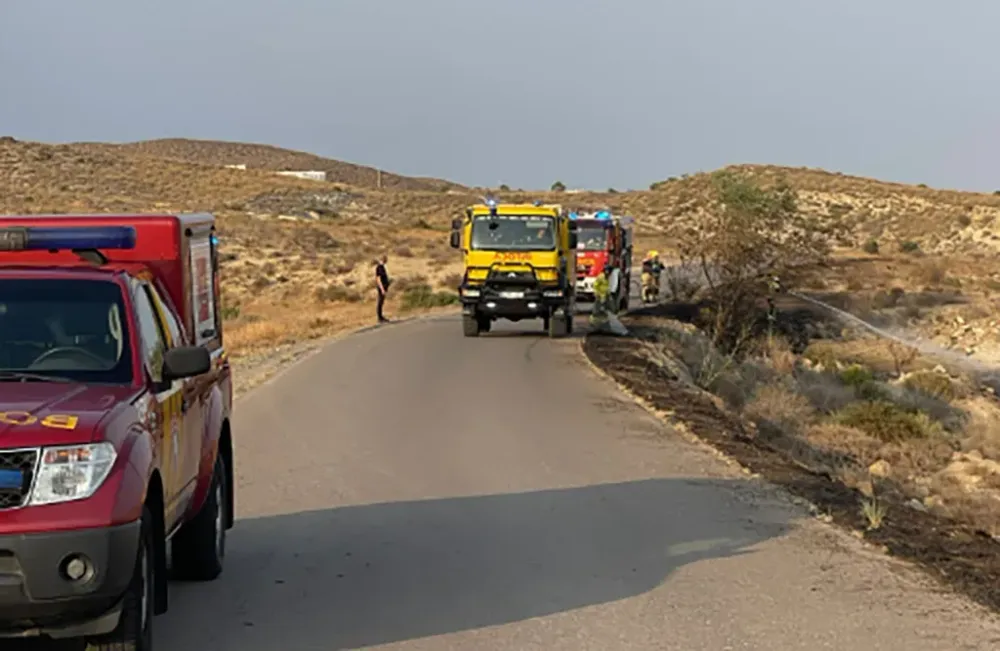 Extinguido conato de incendio en paraje del Parque Natural Cabo de Gata-Níjar