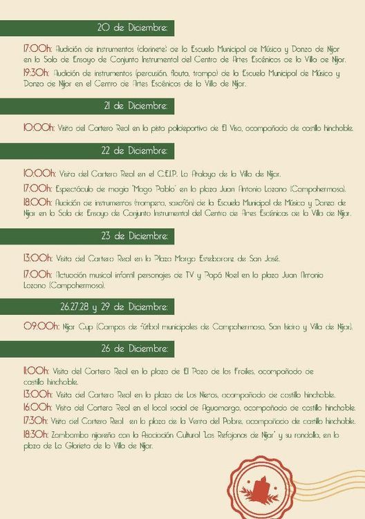 Níjar comienza a celebrar la Navidad con una amplia variedad de actividades