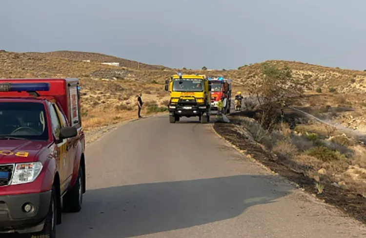 Extinguido conato de incendio en paraje del Parque Natural Cabo de Gata-Níjar