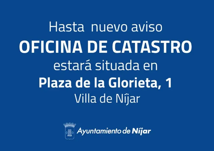 Oficina de catastro cambia de sede temporalmente
